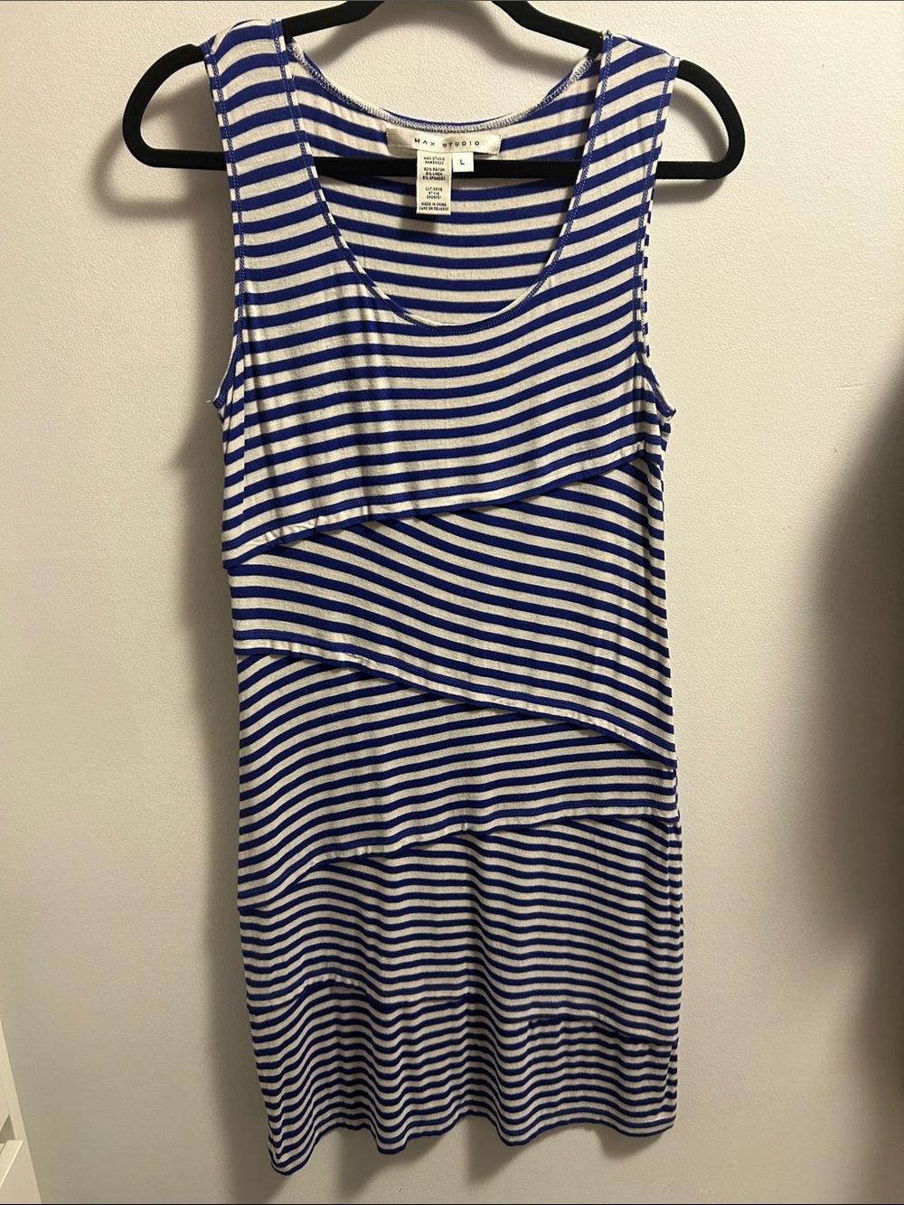 Nautical stripes bodycon dress